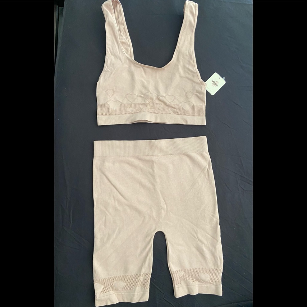 Free People Intimately bra and shorts set